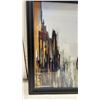 Image 2 : Framed Abstract Cityscape Art Print in Black Frame, 27 x 21"