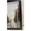 Image 3 : Framed Abstract Cityscape Art Print in Black Frame, 27 x 21"