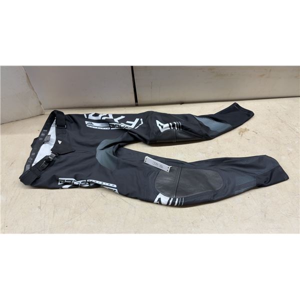New FXR Racing Pants, Adult Size 32, Black with White Graphics