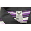 Image 2 : New Avirex Men's 5XB Striped Polo Shirt, Black/White/Purple/Gray, 100% Cotton