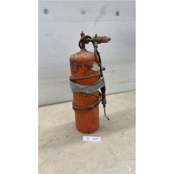 Portable Acetylene Turbo Torch with Sherwood Valve, Regulator, Hose, and Burner