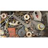 Image 3 : Vintage FNH Military Metal Storage Trunk, 6 x 33 x 10" with Pipe Wrenches, Ridgid Dies, Hardware