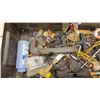 Image 5 : Vintage FNH Military Metal Storage Trunk, 6 x 33 x 10" with Pipe Wrenches, Ridgid Dies, Hardware