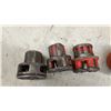 Image 10 : Ridgid Manual Pipe Threading Set with Die Stocks, Assorted Die Heads and Metal Storage Box