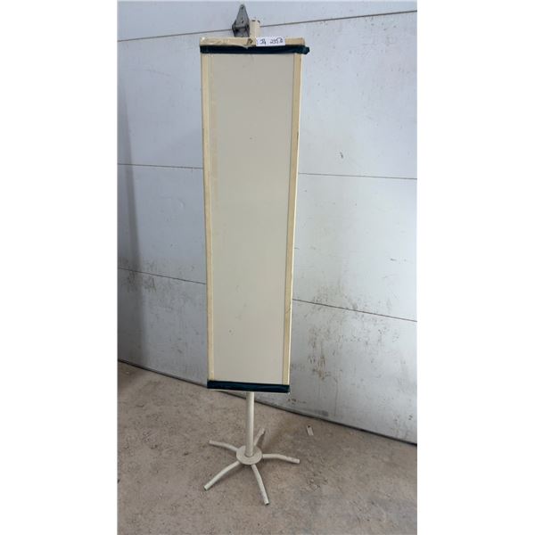 Freestanding Rotating Magnetic Information Display Sign Stand with Metal Base 48 1/2 Tall &