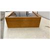 Image 2 : Very Nice Wooden Showcase with Glass Lid, Lock, and Key, 15 x 26"