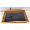 Image 4 : Very Nice Wooden Showcase with Glass Lid, Lock, and Key, 15 x 26"