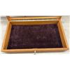 Image 5 : Very Nice Wooden Showcase with Glass Lid, Lock, and Key, 15 x 26"
