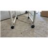 Image 3 : Folding Metal Magazine and Book Display Rack With Wheels 5.5 ' x 2'