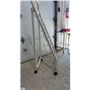 Image 4 : Folding Metal Magazine and Book Display Rack With Wheels 5.5 ' x 2'