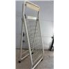Image 7 : Folding Metal Magazine and Book Display Rack With Wheels 5.5 ' x 2'