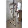 Image 8 : Folding Metal Magazine and Book Display Rack With Wheels 5.5 ' x 2'