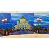 Image 4 : Three-Panel Canvas Print of Cathedral of Christ the Savior, Moscow Night View 24 x 24" Each Panel.