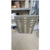 Image 1 : Vintage 36x Multi-Drawer Metal Parts /Index Cabinet with Brass Label Holders Metal Drawers Wood