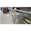 Image 4 : Vintage 36x Multi-Drawer Metal Parts /Index Cabinet with Brass Label Holders Metal Drawers Wood