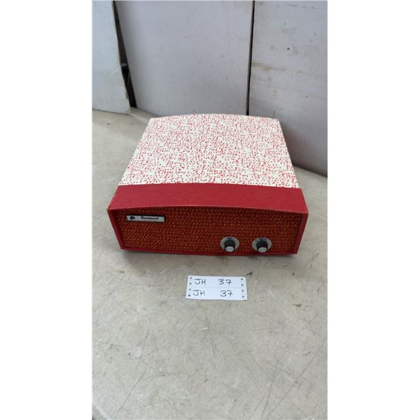 Fleetwood Solid State Portable Record Player, Tone & Off-Volume Controls, & Stylus
