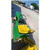 Image 5 : John Deere 112 Garden Tractor With Rear-Mounted Rototiller, Mower Deck. Vintage 70s New Battery Runn