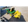 Image 6 : John Deere 112 Garden Tractor With Rear-Mounted Rototiller, Mower Deck. Vintage 70s New Battery Runn