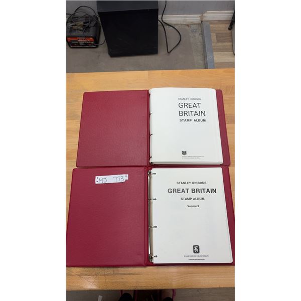 Great Britain Stamp Albums with 1980s Stamps, Volume 3