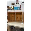 Image 2 : Set of Four Handmade Well Built Pine Wooden Storage Crates with Varied Interior Configurations