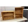 Image 6 : Set of Four Handmade Well Built Pine Wooden Storage Crates with Varied Interior Configurations