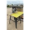 Image 3 : Black & Decker Deluxe Power Shop Radial Arm Saw, DeWalt 3" Cut Blade, & Rolling Table