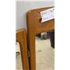 Image 3 : Three-Panel Wood-Framed Mirror & Two Black Metal Support Rails 55 x 45