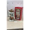 Image 1 : Illuminated Multi-Tiered Gingerbread Tree House Christmas Decoration With Santa and More