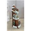Image 5 : Illuminated Multi-Tiered Gingerbread Tree House Christmas Decoration With Santa and More