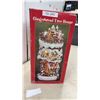 Image 8 : Illuminated Multi-Tiered Gingerbread Tree House Christmas Decoration With Santa and More