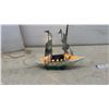 Image 9 : Vintage Mid-Century Ceramic Paddleboat Planter Lamp and Sailboat Lamp With Metal Sails