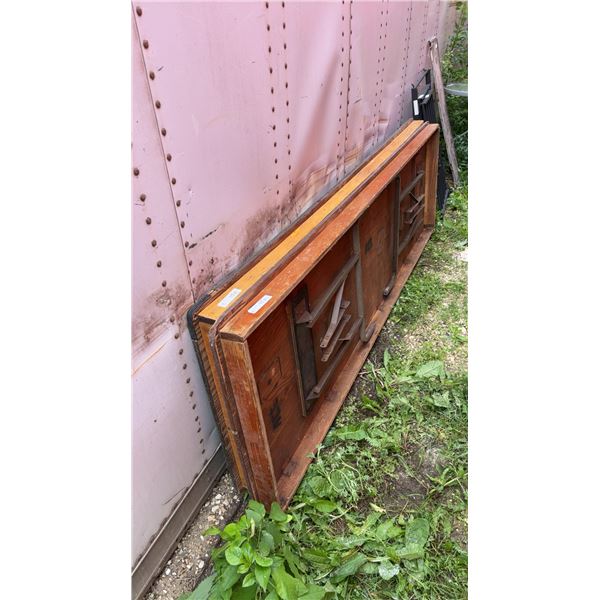 Two Wooden Folding Tables 96 x 30