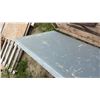 Image 3 : Two Painted Wood Folding Tables with Metal Legs 97 x 33