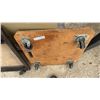 Image 2 : Two Wood & Metal Dollies with Casters