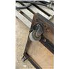 Image 6 : Two Wood & Metal Dollies with Casters