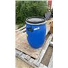 Image 1 : Small Blue Plastic Drum with Black Lid & Handles