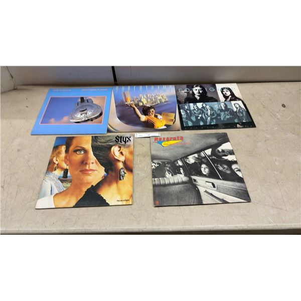Vintage Vinyl Records: Dire Straits, Supertramp, Foreigner, Styx, and Nazareth, 1976-1985