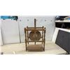 Image 3 : Vintage Wooden Spinning Wheel with Turned Legs and Foot Treadle