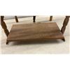 Image 4 : Vintage Wooden Spinning Wheel with Turned Legs and Foot Treadle