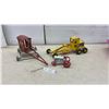 Image 1 : Vintage Marx Lumar Power Grader, Pressed Steel Toy, Tractor