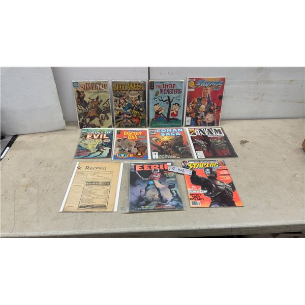 Vintage Comic Lot: Silvertip, Buccaneer, Little Monsters, Savage Tales, Eerie, Starlog and More