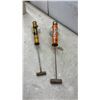 Image 8 : Vintage Stoneware Finger Jug and Two Handheld Insecticide Sprayers with Glass Bottles Including Fly