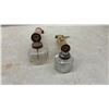 Image 9 : Vintage Stoneware Finger Jug and Two Handheld Insecticide Sprayers with Glass Bottles Including Fly