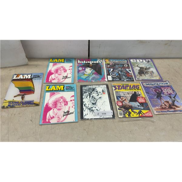 Lot of Vintage Magazines Including LAM, Inkspots, Savage Tales, Epic, Starlog and More