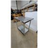 Image 3 : Stainless Steel Work Table with Lower Shelf 37 x 24 x 36"