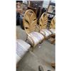 Image 6 : Vintage Rattan and Glass Dining Table With Six Fan-Back Chairs, Tropical Style, Circa 1970s-1980s