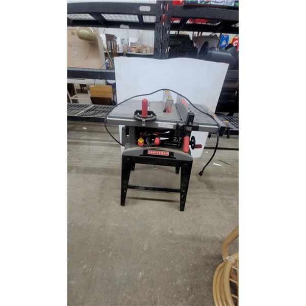 Craftsman 10" Portable Table Saw with 2.7 Horsepower Motor and Quick Lock Cam Action Rip Fence