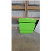 Image 1 : Lifetime Children's Folding Picnic Table with Integrated Benches, Green Plastic Top