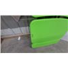 Image 3 : Lifetime Children's Folding Picnic Table with Integrated Benches, Green Plastic Top