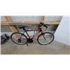 Image 1 : Supercycle SC1800 Mountain Bike, Black With Red and Grey Accents, Multi-Speed With Twist-Grip Shift